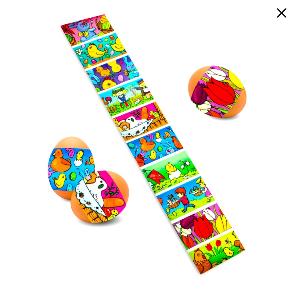 Easter Egg Shrink Wrap Sleeves Polish Pisanki  Owijki  Ukranian Pisano